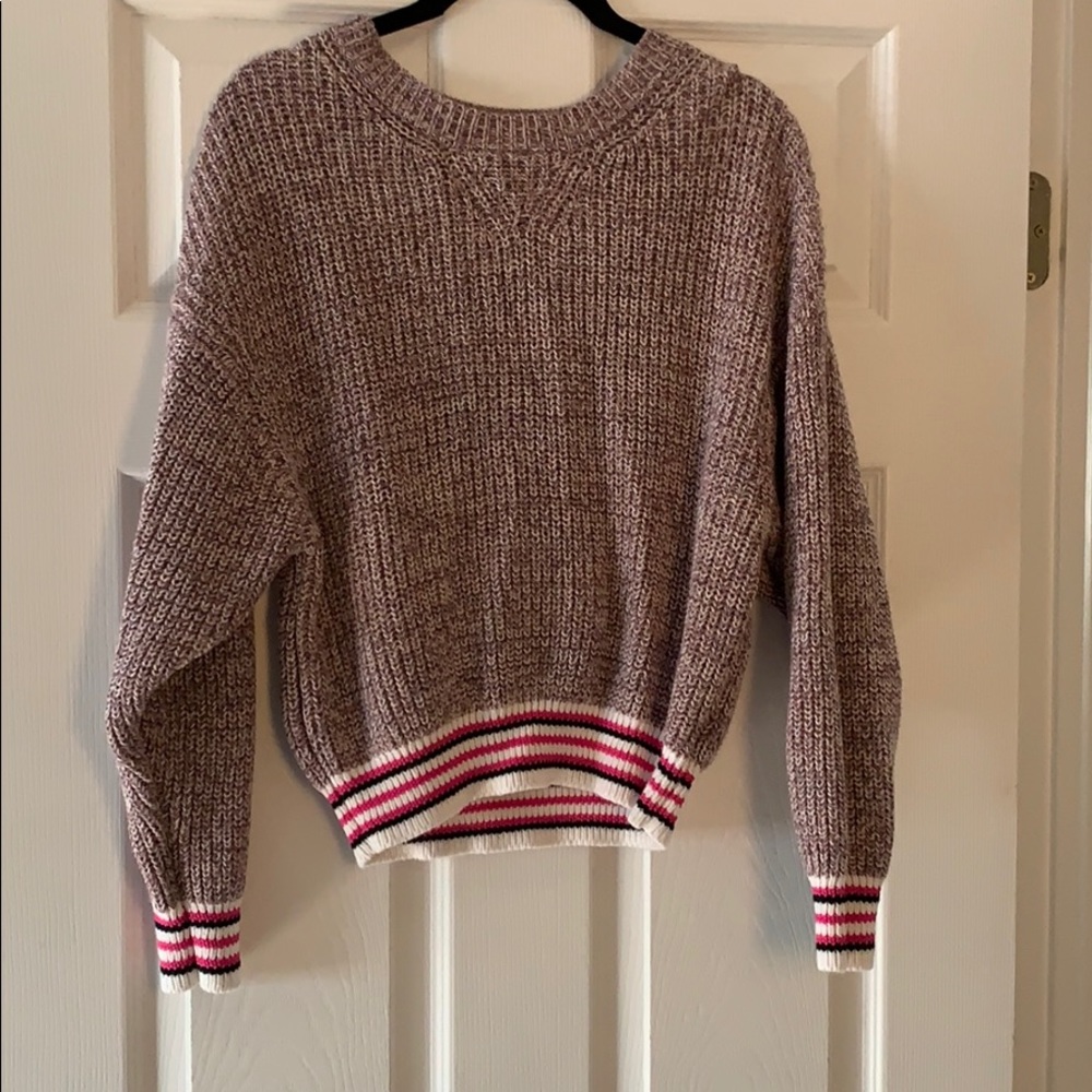 Express sweater cable knit sweatshirt